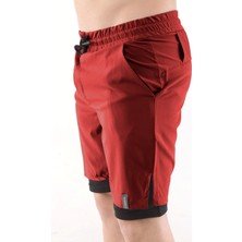 Ghassy Co. Ghassy Co Erkek Running Hızlı Kuruma Micropolyester Arka Fermuar Cepli ve Havlu Halkalı Antrenman Futbol Fitness Kısa Taytlı Şort