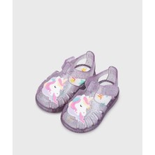 18-25 Numara Arası Igor Toby Unicorn Simli Sandalet - Lila