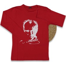 Çocuk  Atatürk Baskılı Uzun Kol Tişört BGL-ST03984