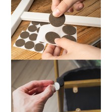 Hamadex 20×20 mm Yapışkanlı  Kare Keçe Mobilya Ayağı Koruyucu – 50'li Paket (Masa, Sandalye, Koltuk, Sehpa, Zemin Koruyucu ve Gürültü Önleyici Kare Keçe)