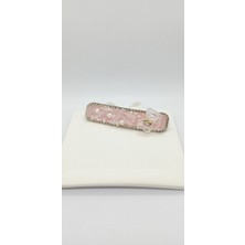 Pembe Renk Ayıcık Detay Taşlı Çıtçıt Toka