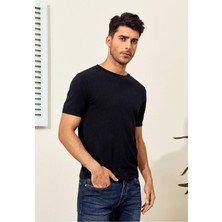Sow Bisiklet Yaka Triko T-Shirt