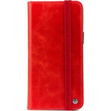 iPhone 6 Uyumlu Hgea Hakiki Deri Multi Cüzdan Kılıf-Kırmızı