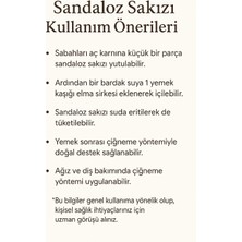 Doğal Sandaloz Sakızı 60 gr -Elma Sirkesi ile Kullanıma Uygun - Katkısız