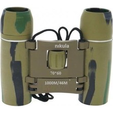 Nikula 70X60 Cepte Taşımalı Kauçuk Kaplamalı Mini Dürbün Kamuflaj