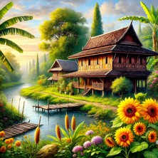 Aden Manzara Çok Renkli Kanvas Tablo