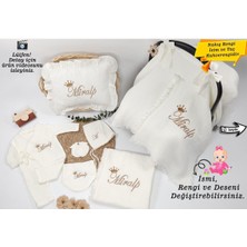 4katlı Müslin Kumaş 8'li Bağcıklı Tulum %100 Pamuk Hastane Çıkışı