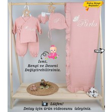 4 Katlı Müslin 5'li Kimono Bağcıklı Tulum %100PAMUK Hastane Çıkış
