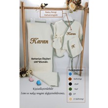 Gros Shop Yeni Doğan Burümcük Müslin Kumaş PAMUK 5’li Hastane Çıkış Set