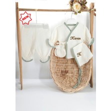 Gros Shop Yeni Doğan Burümcük Müslin Kumaş PAMUK 5’li Hastane Çıkış Set