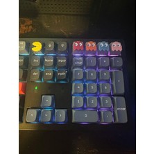 Pac-Man Klavye Tuş Seti (5’li) – Retro Ghost & Pacman Keycap | Mekanik Klavye Uyumlu