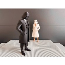 Darth Vader Ofis Figürü – Ceo Tarzında Dekoratif Biblo (3d Baskı, Karizmatik Masa Üstü Obje)