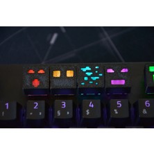 Minecraft Temalı Keycap Seti (8 Adet) – Mekanik Rgb Oyuncu Klavyeleri ile Uyumlu Renkli Tuş Takımı