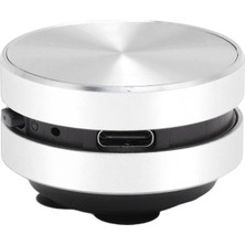 Bluetooth Kemik Iletimli Hoparlör Stereo Bas Taşınabilir Küçük Kablosuz Hoparlör Banyo Dış Mekan Gümüş Için Vakumlu (Yurt Dışından)