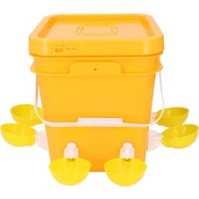 Otomatik Tavuk Waterer Seti Düşük Dökülme Kendini Yenileyici Kümes Hayvanları Waterer Dağıtıcı Tavuk Kuş Ördek Kaz Türkiye Sarı Su Bardakları (Yurt Dışından)