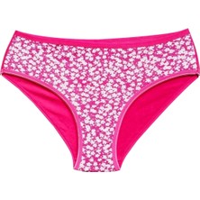 Pamuklu Geniş Kenarlı Likralı Desenli Bato Kadın Külot Desen 7