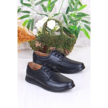 Mehmet Mete 42225 Comfort Rahat Esnek Lastik Bağçıklı Hakiki Deri Erkek Ayakkabı