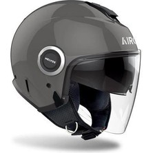Aıroh Helyos Dark Grey Gloss Kask