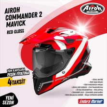 Aıroh Commander 2 Mavıck Red Gloss Kask
