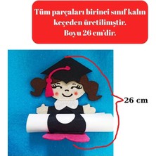 6 Adet Keçe Okul Öncesi Gelişim Raporu Mezuniyet Ilk Okul Anaokulu Karne Kılıfı