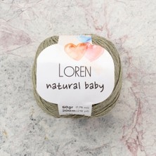 Loren Natural Baby Küf Yeşili El Örgü Ipi - R089 - 33936