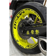 Yamaha mt 10 Siyah Jant Içi Yazılı Şeritli Sticker