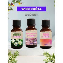 3'lü Set Esansiyel Uçucu Koku Yağı Difüzör Esansı Buhurdanlık Yağı Aromaterapi Yağı