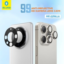 99AR iPhone 15 Pro Uyumlu %99 Işık Yansıma Engelleyici Profesyonel Fotoğrafçı Kamera Lens Koruyucu