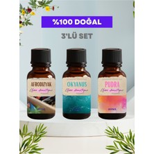 3'lü Set Esansiyel Uçucu Koku Yağı Difüzör Esansı Buhurdanlık Yağı Aromaterapi Yağı