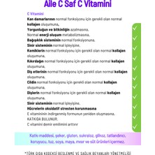 Ava Aile C Saf 1000 mg C Vitamini Katkısız 120 Adet Saşe Yetişkin Çocuk Aile Ava Vitamin