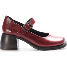 Fast Step Deri Kadın Kalın Topuklu Ayakkabı 217ZA880-03