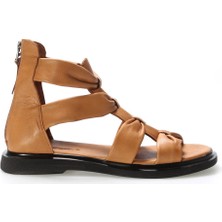 Fast Step  Deri Kadın Topuklu Sandalet 124ZA116