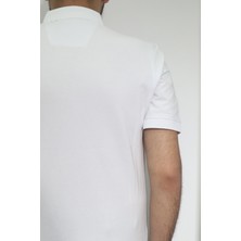 Santa Fistan Store Erkek Desenli Spor Kesim Rahat Kalıp Polo Yaka T-Shirt