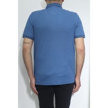 Santa Fistan Store Erkek Desenli Spor Kesim Rahat Kalıp Polo Yaka T-Shirt