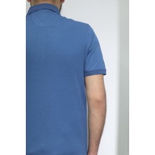 Santa Fistan Store Erkek Desenli Spor Kesim Rahat Kalıp Polo Yaka T-Shirt