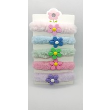 Nd Jewelry 5'li Peluş Latikli Toka Seti