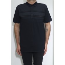 Santa Fistan Store Erkek Desenli Spor Kesim Rahat Kalıp Polo Yaka T-Shirt