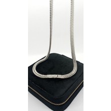 Balık Sırtı Desen Çelik Kolye