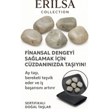 Sertifikalı Cüzdan Boy Yansımalı Ay Taşı Kütle -  Duygusal Denge ve Içsel Uyum Sağlar