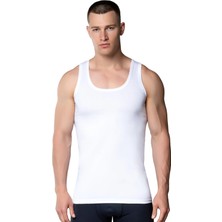 All Shoppıng Gümüş 3001 6'lı Paket Pamuk Penye Erkek Atlet