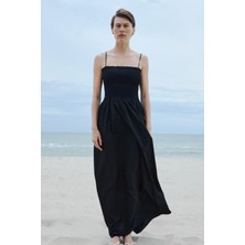 Siyah Alira Maxi Elbise