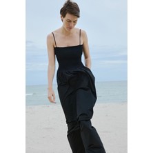 Siyah Alira Maxi Elbise