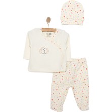 Hellobaby Kız Zıbın-Şapka-Patikli Alt Kız Bebek