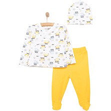 Hellobaby Erkek Zıbın-Şapka-Patikli Alt Erkek Bebek