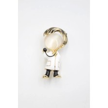 Doktor Broş - Beyaz