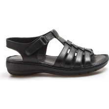 Fast Step Hakiki Deri Kadın Klasik Sandalet 952ZA21888-1