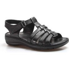 Fast Step Hakiki Deri Kadın Klasik Sandalet 952ZA21888-1