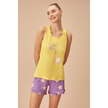 Bella Şort Takımı - Yıldız Baskılı