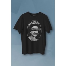God Save The Queen  Pistols Elizabeth Baskılı Tişört Unisex T-Shirt
