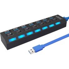"usb Hub 3 0 5gbps Yüksek Hızlı USB Port Hub USB Ayırıcı Güç Adaptörü 4/7 USB Çoklu Port Çoklu Genişletici Anahtarı Pc Dizüstü Bilgisayar Için " (Yurt Dışından)